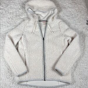 Mossino Women's Cozy Sherpa Full Zip Jacket, Size XS
